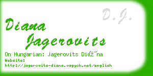 diana jagerovits business card